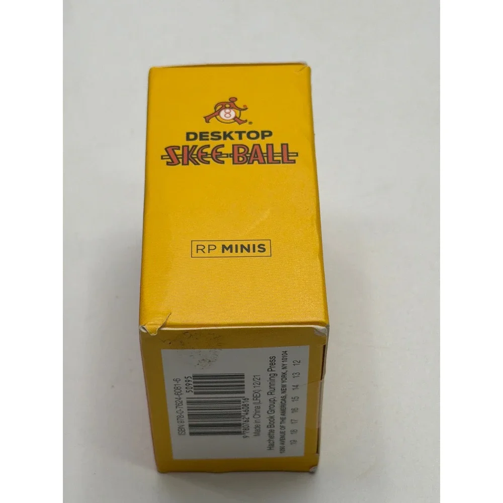 RP MINIS Desktop Skee Ball Game Fun‎ Desk Toy Choking Hazard Warning